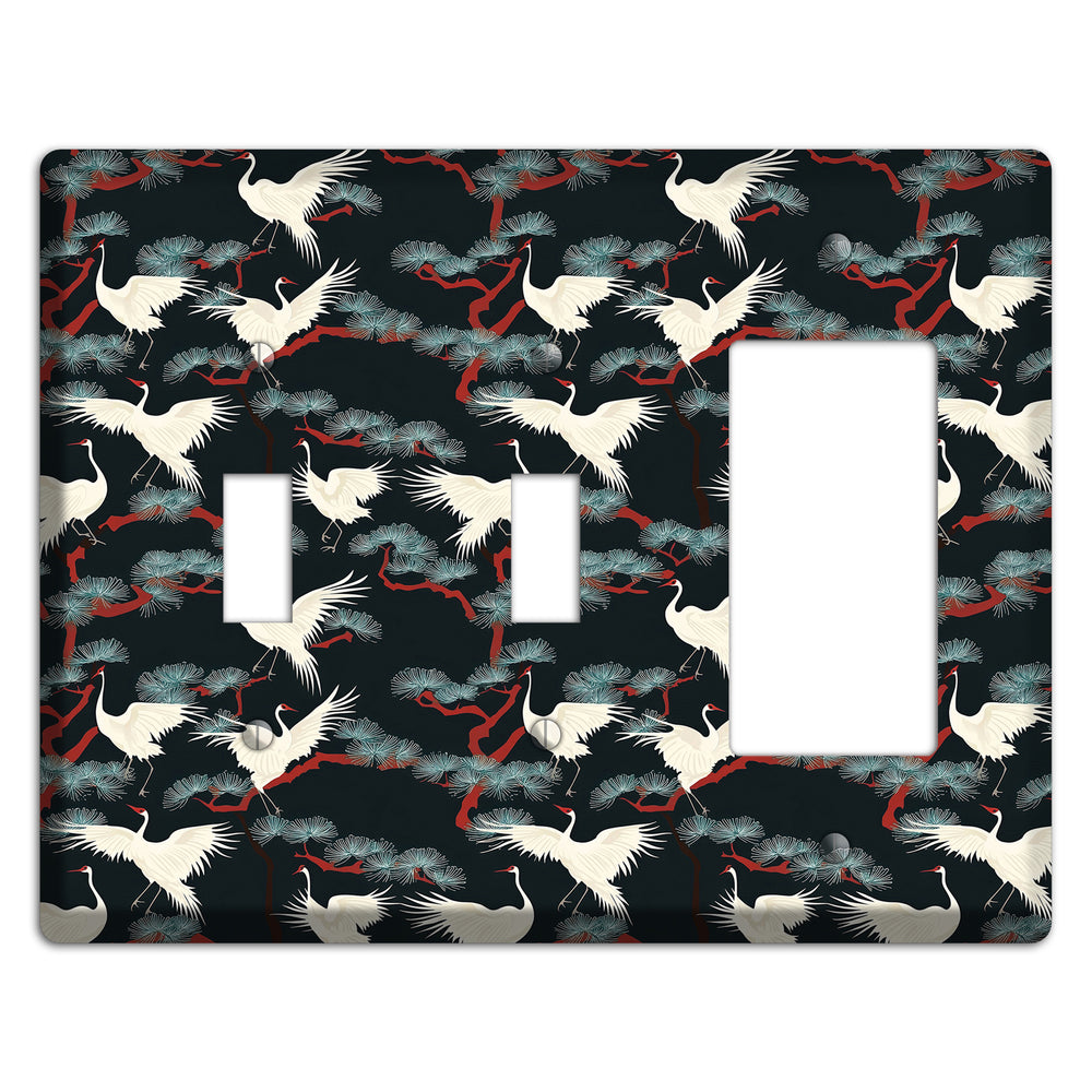 Obsidian Pine Vigil 2 Toggle / Rocker Wallplate