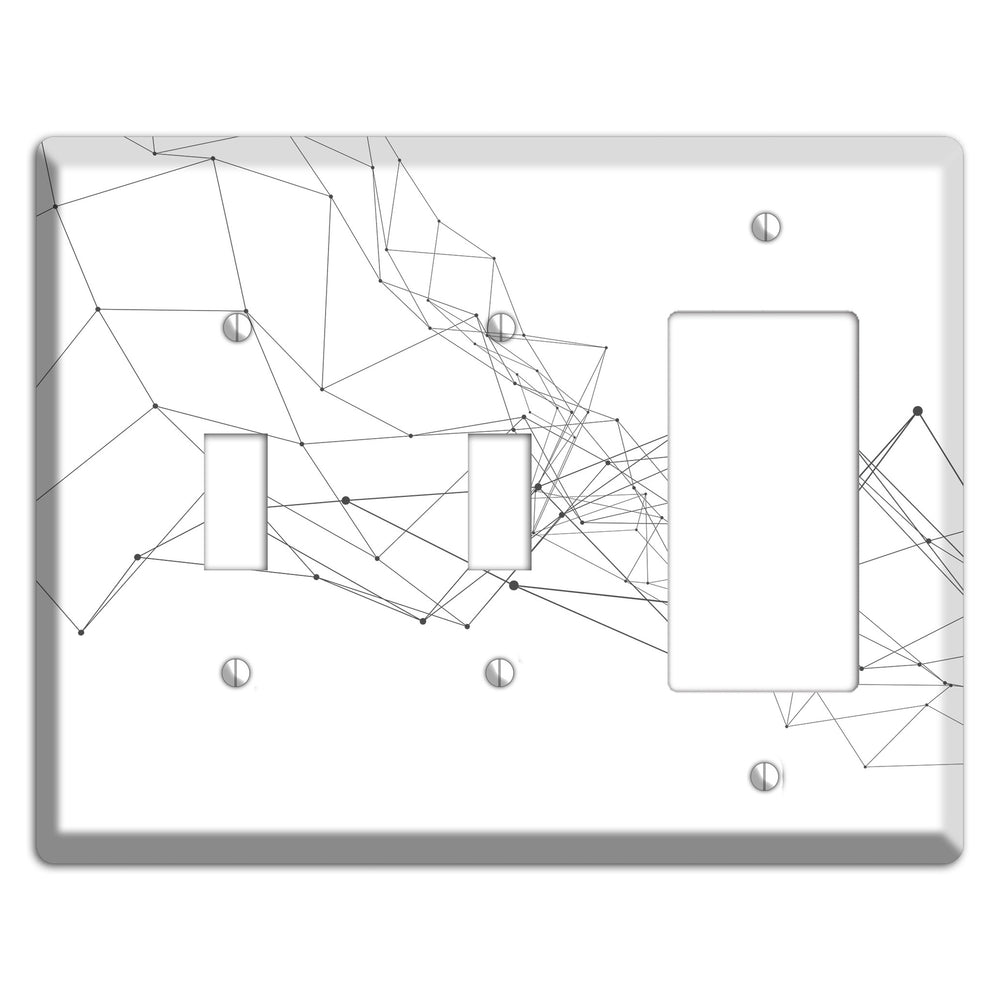 Gossamer Transit Map 2 Toggle / Rocker Wallplate