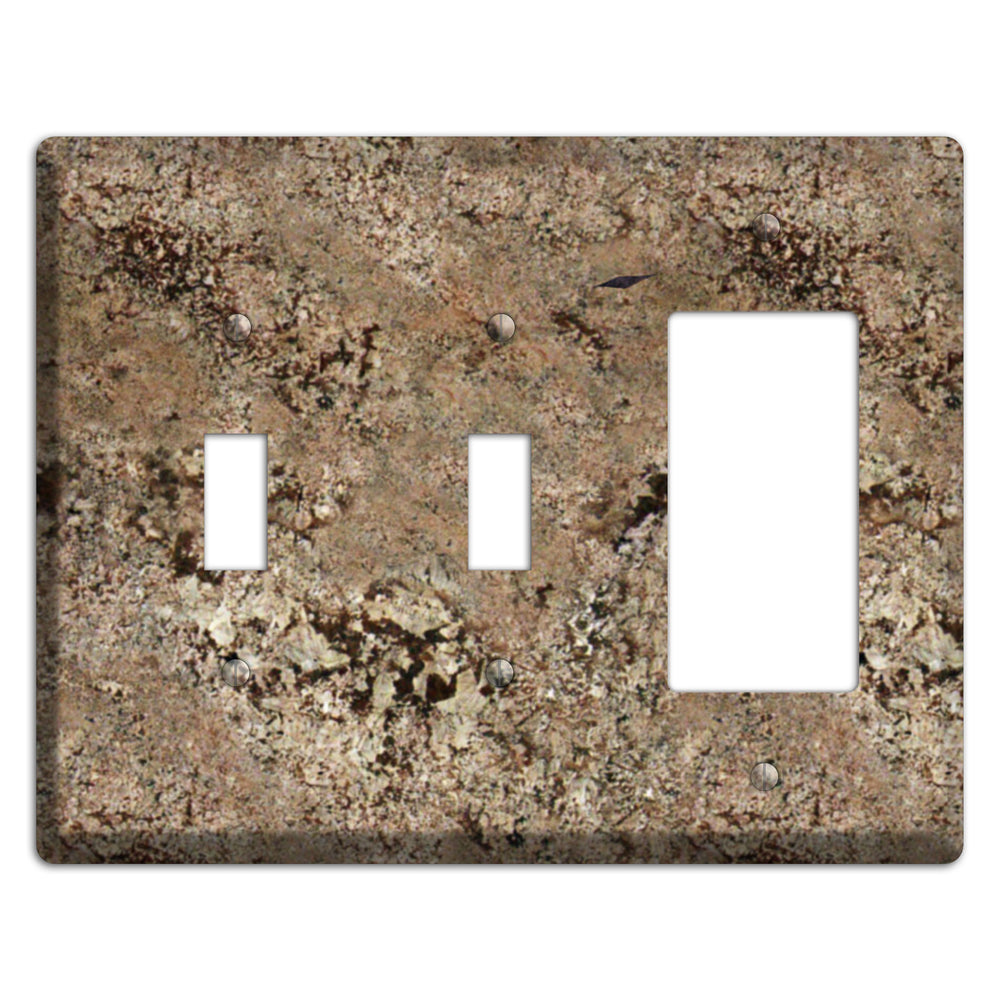 Crema Bordeaux Granite 2 Toggle / Rocker Wallplate