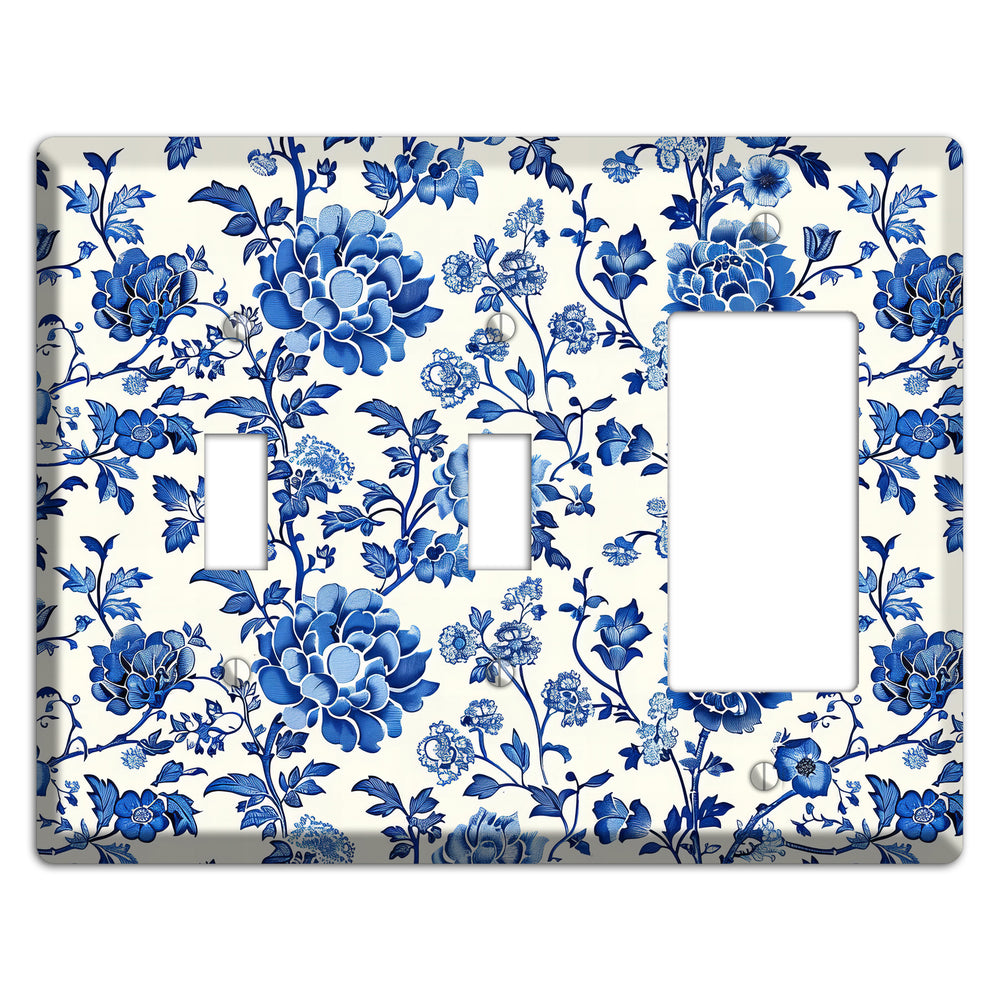 Porcelain Garden Reverie 2 Toggle / Rocker Wallplate