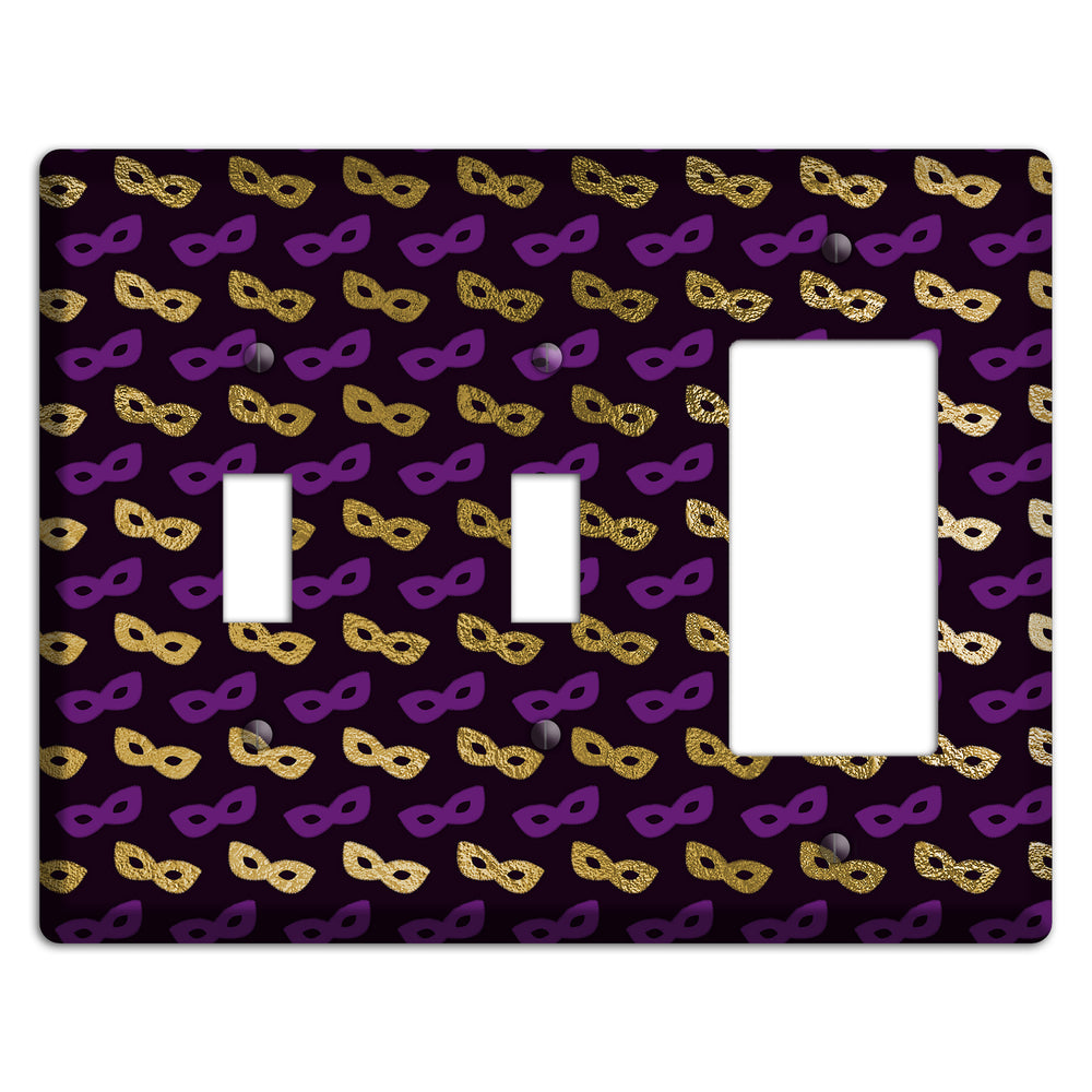 Midnight Masque 2 Toggle / Rocker Wallplate