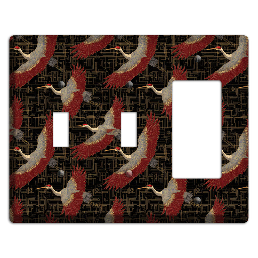 Scarlet Circuit Flight 2 Toggle / Rocker Wallplate