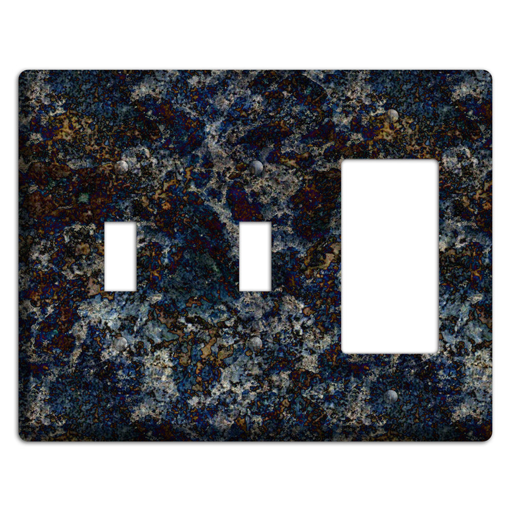 Blue Louise Granite 2 Toggle / Rocker Wallplate