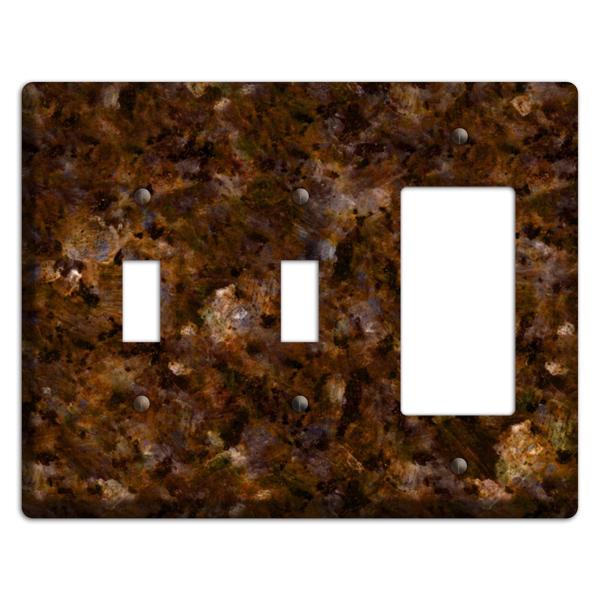 Baltic Green Granite 2 Toggle / Rocker Wallplate