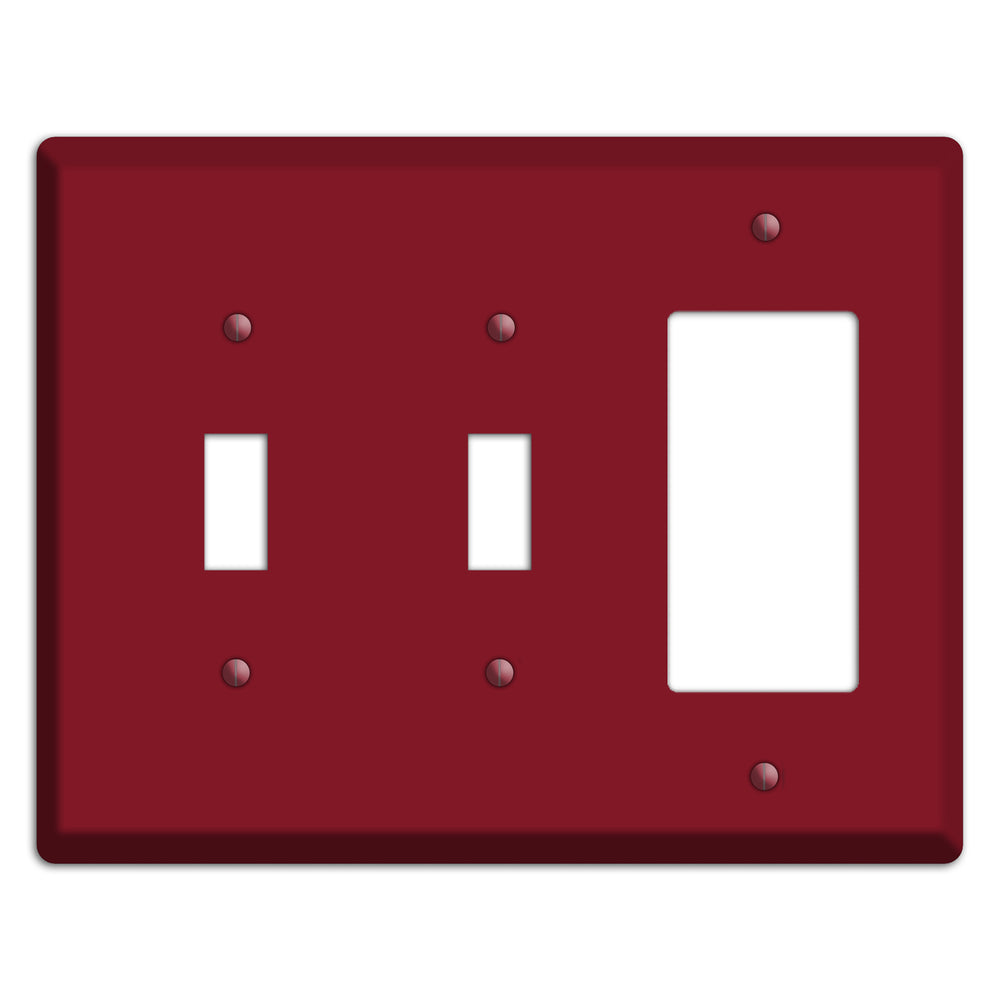 Baxter Burgundy Wine 2 Toggle / Rocker Wallplate