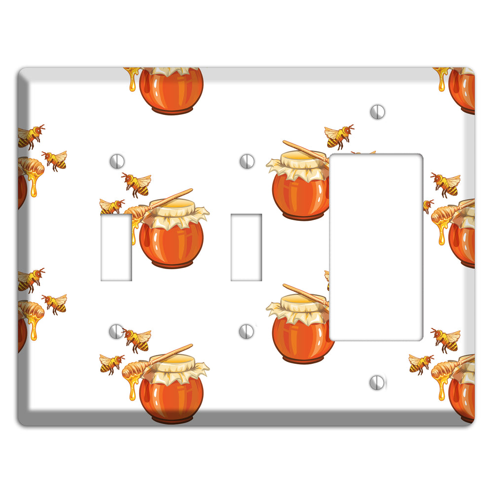 Honey & Hive 2 Toggle / Rocker Wallplate
