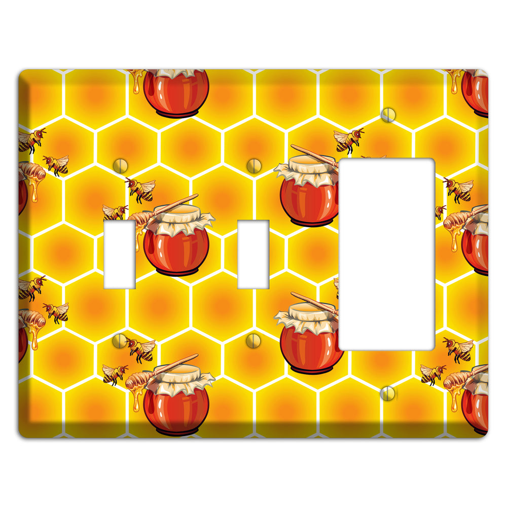 Harvest Season Repeating 2 Toggle / Rocker Wallplate