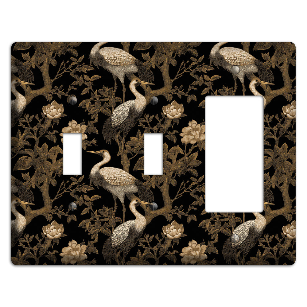 Obsidian Heron Dusk 2 Toggle / Rocker Wallplate