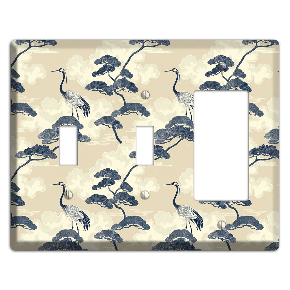 Indigo Pine Serenity 2 Toggle / Rocker Wallplate