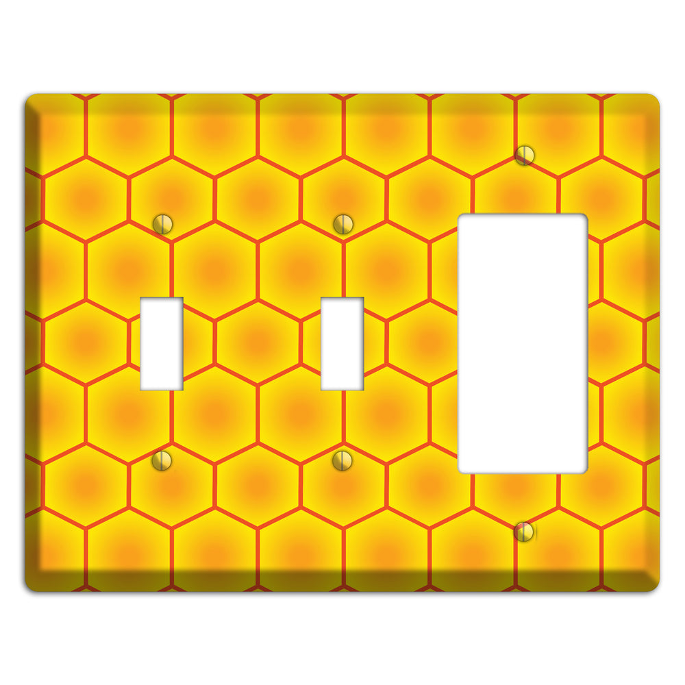 Golden Vault Cells 2 Toggle / Rocker Wallplate