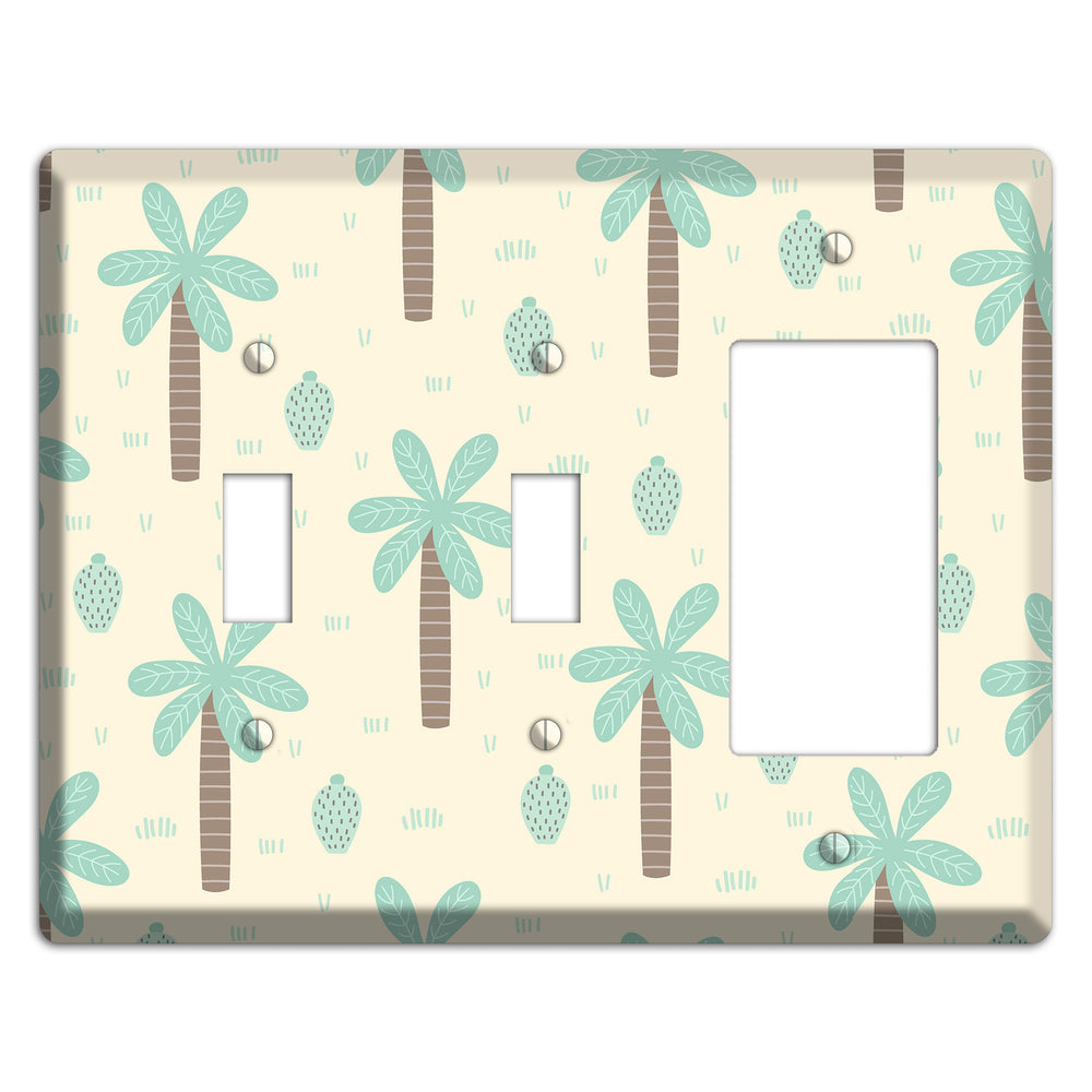 Dino Palmscape 2 Toggle / Rocker Wallplate