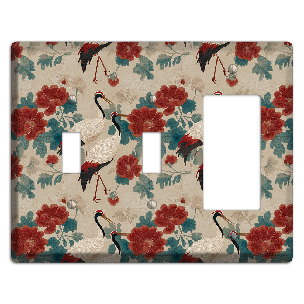 Rust Peony Passage 2 Toggle / Rocker Wallplate