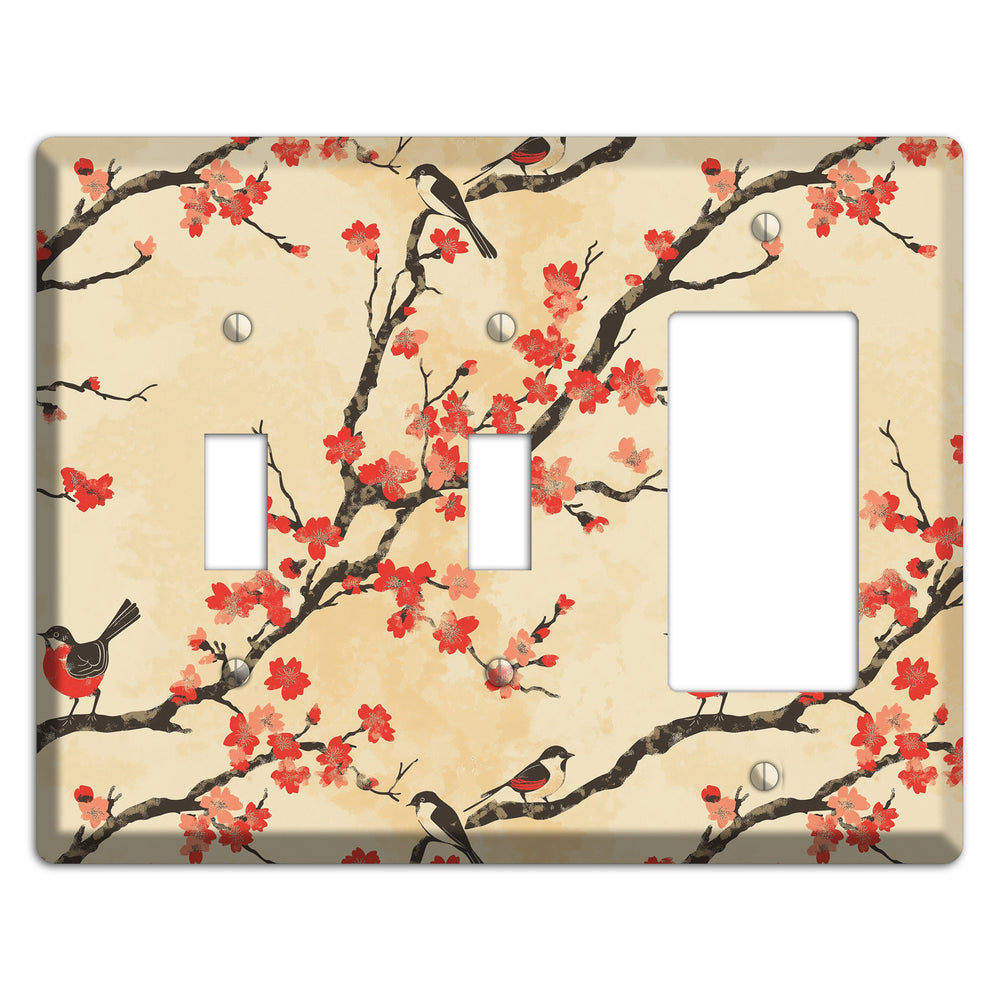 Blossom & Wing 2 Toggle / Rocker Wallplate