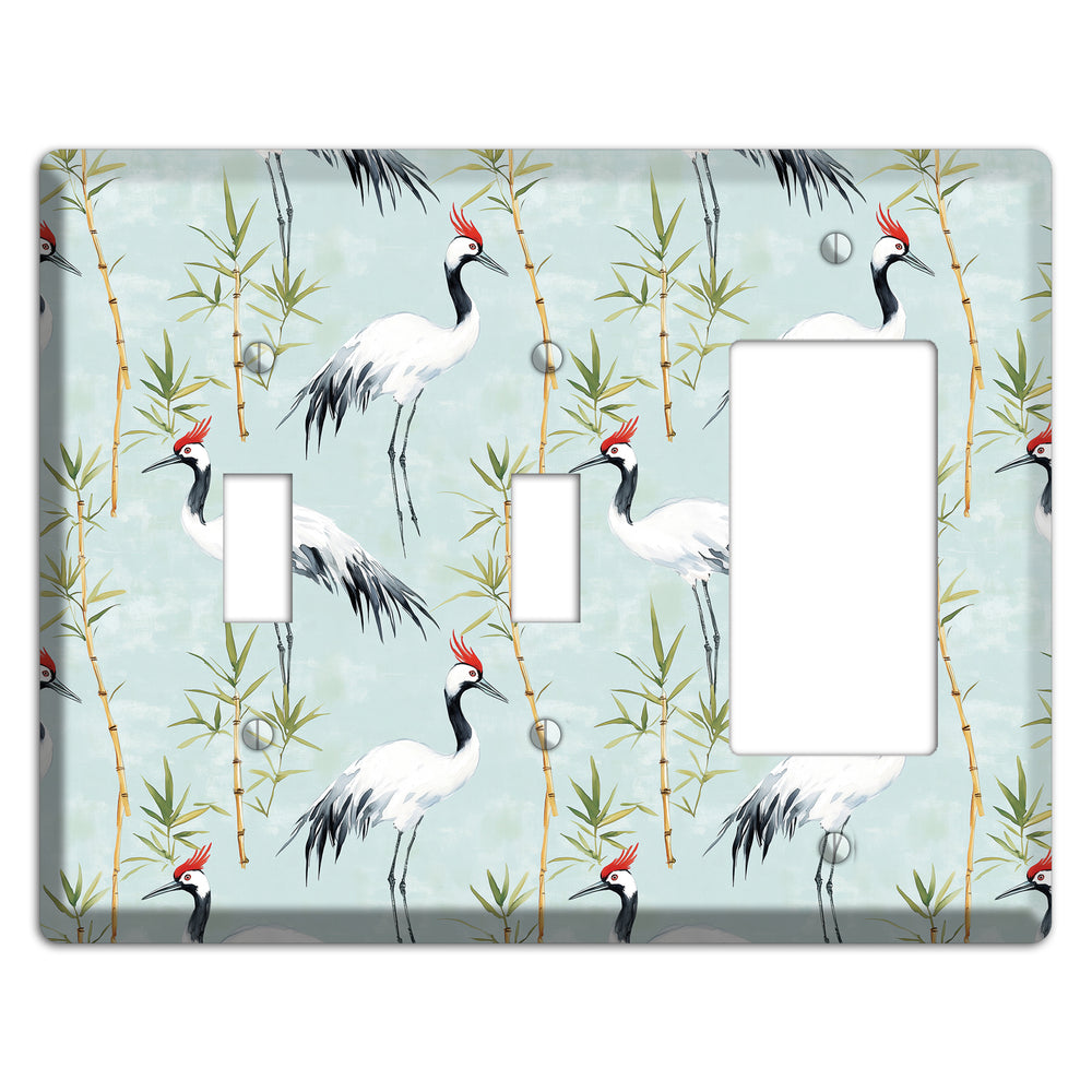 Celadon Bamboo Vigil 2 Toggle / Rocker Wallplate