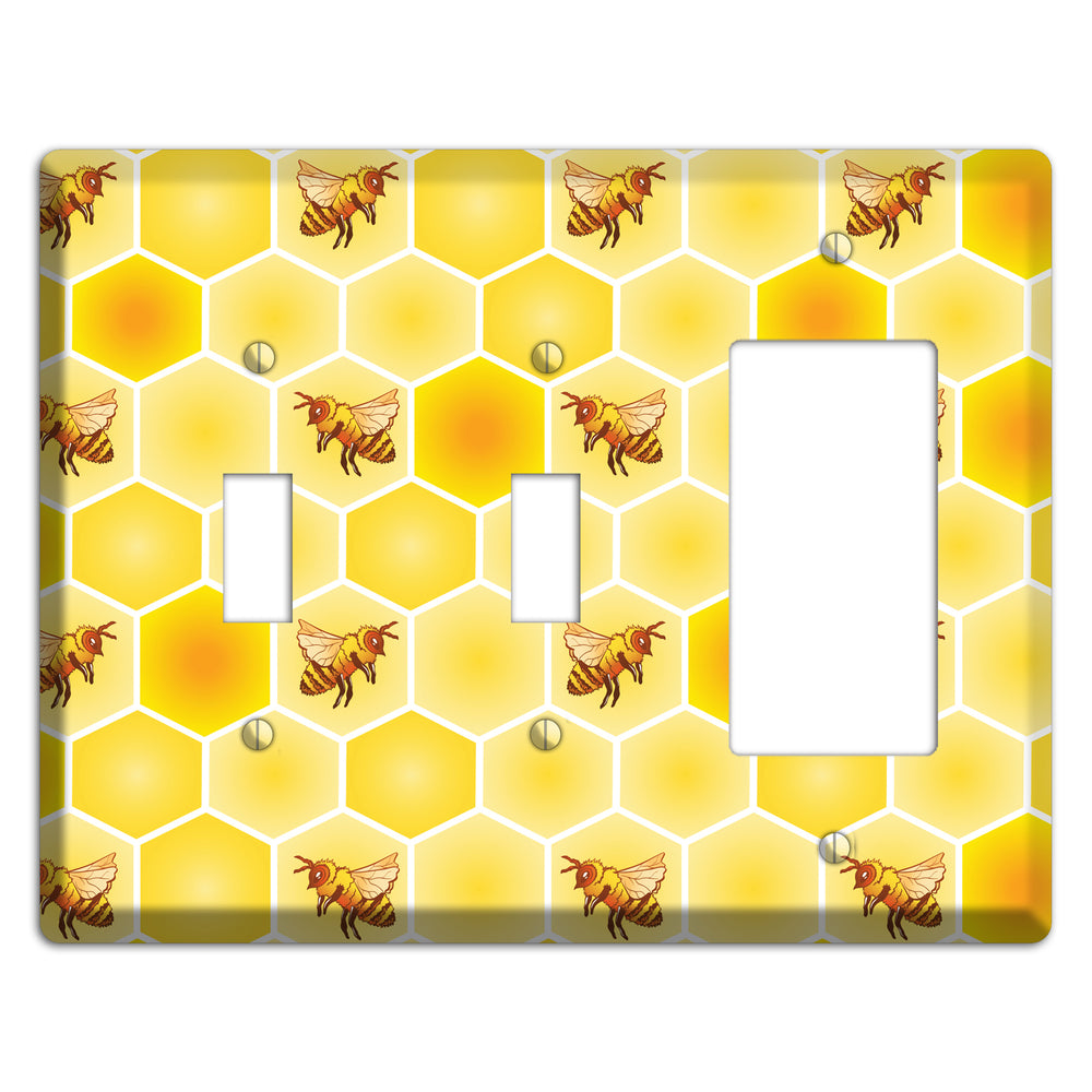 Honeycomb Colony 2 Toggle / Rocker Wallplate