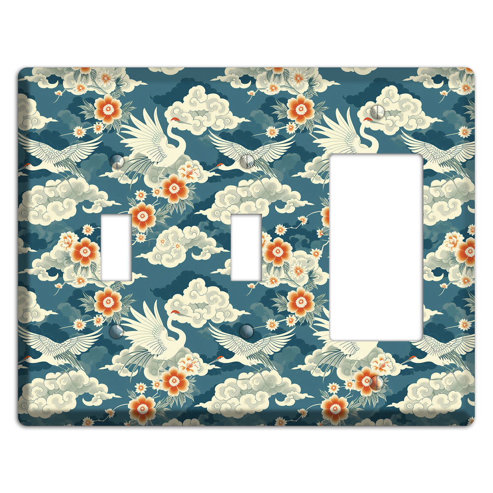 Teal Crane Ascendant 2 Toggle / Rocker Wallplate