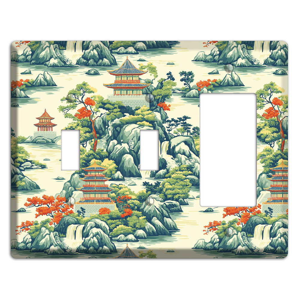 Cascade & Pagoda 2 Toggle / Rocker Wallplate