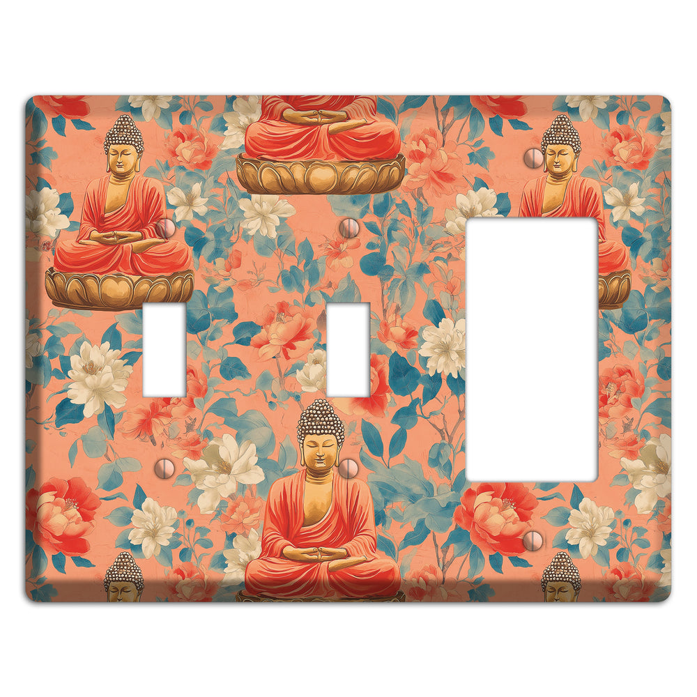 Lotus & Coral 2 Toggle / Rocker Wallplate