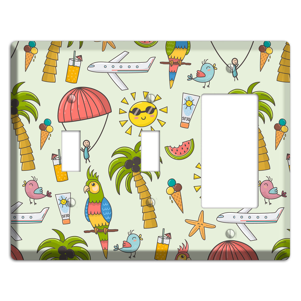 Tropical Vacation 2 Toggle / Rocker Wallplate