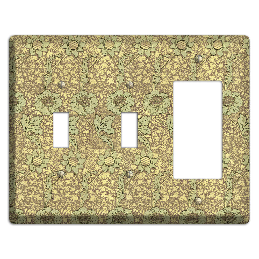 Wildflower Scroll 2 Toggle / Rocker Wallplate