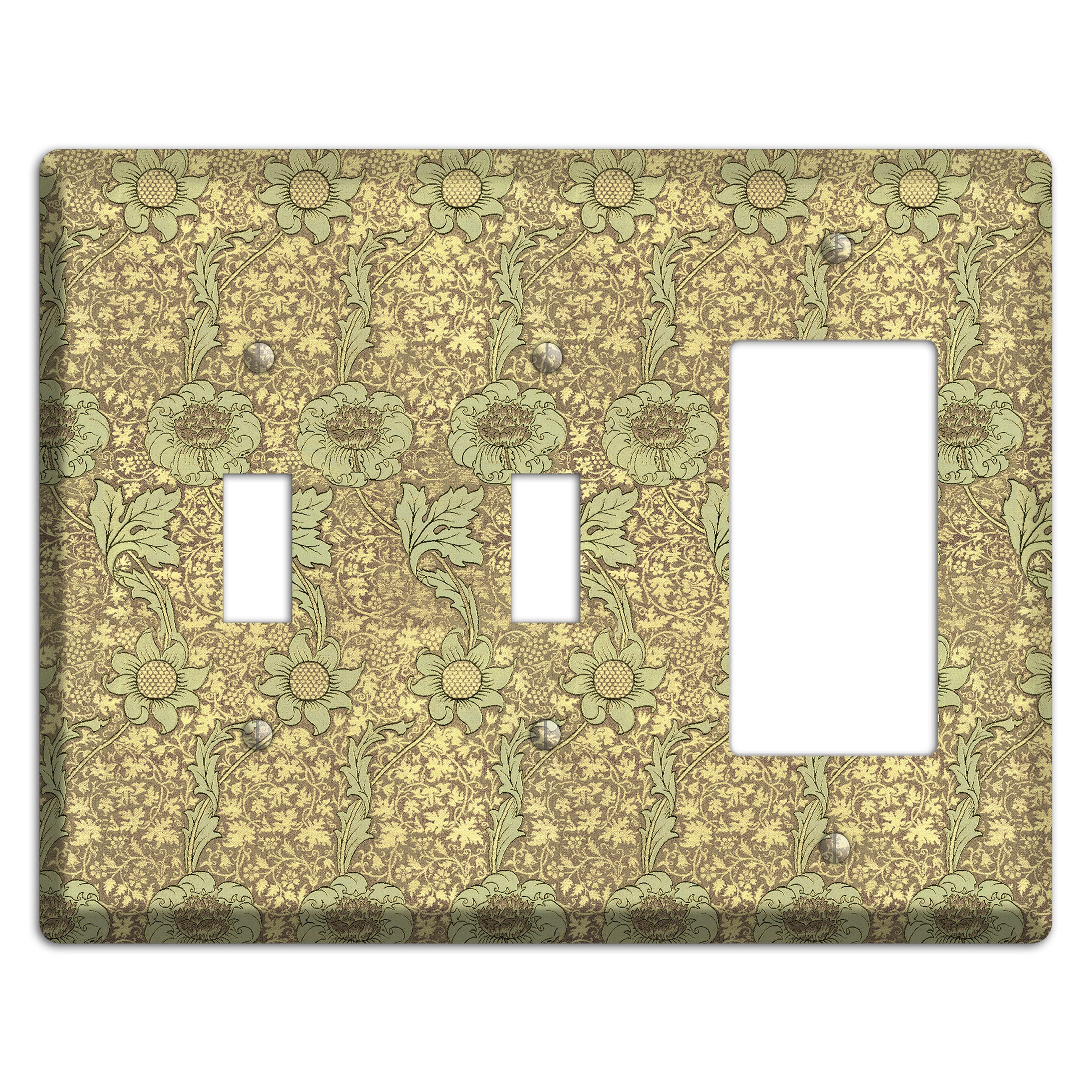 Wildflower Scroll 2 Toggle / Rocker Wallplate