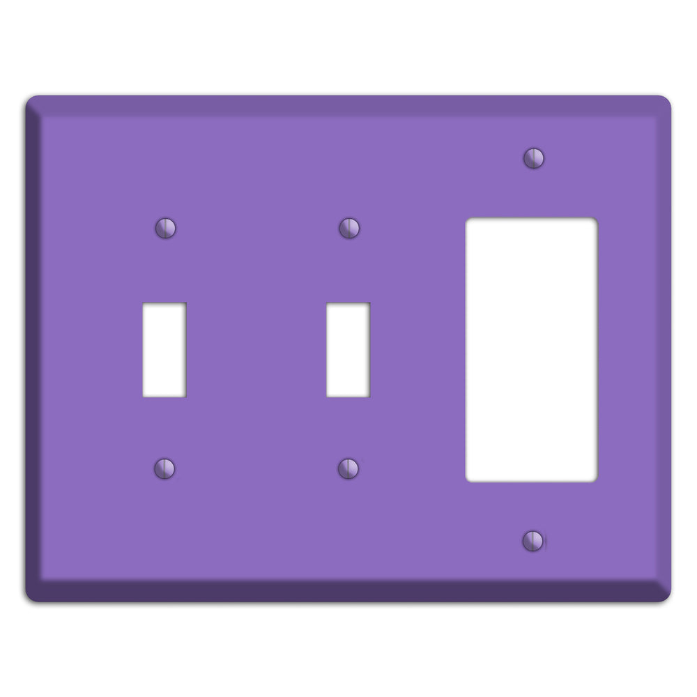 Baxter Violet Bloom 2 Toggle / Rocker Wallplate