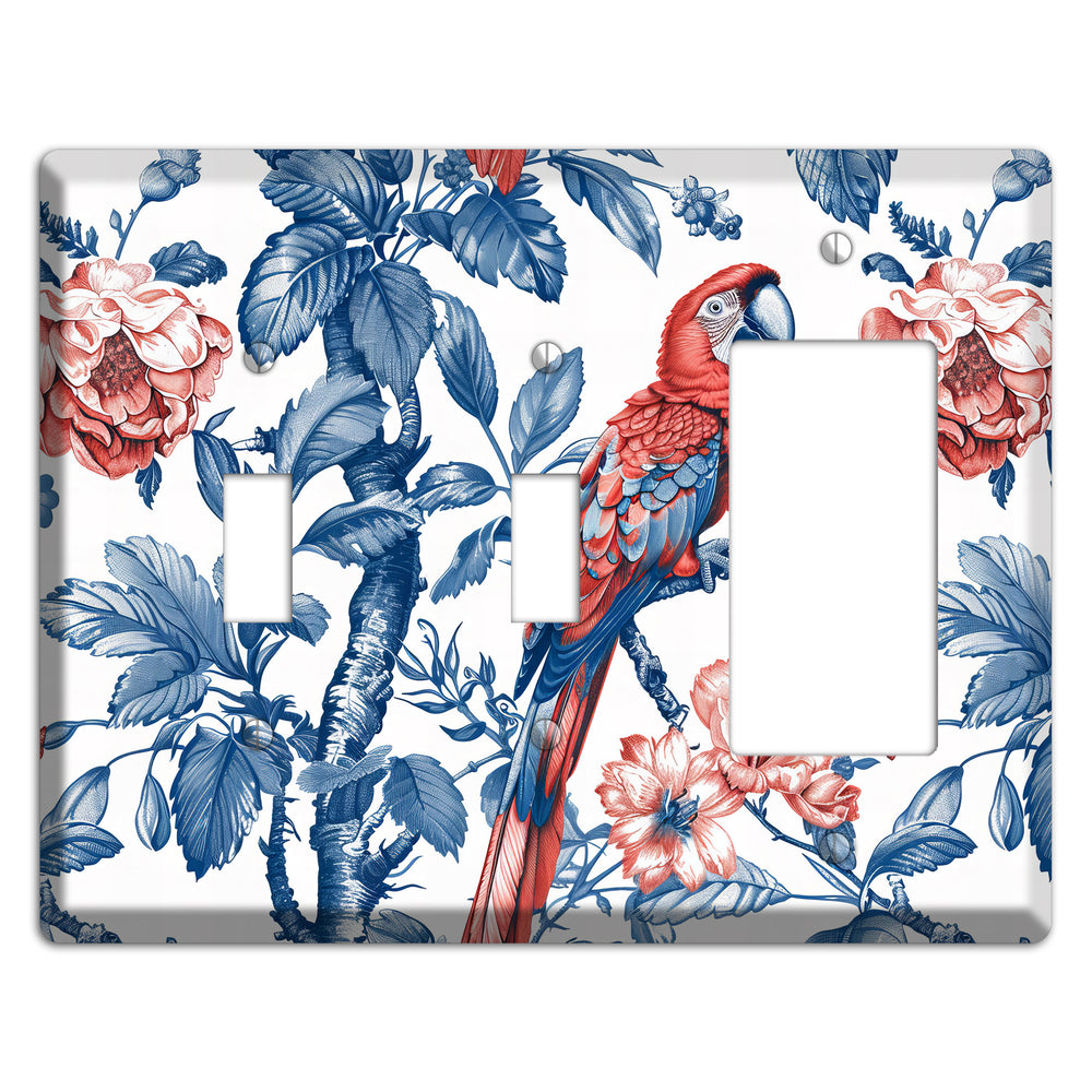 Scarlet in Bloom 2 Toggle / Rocker Wallplate