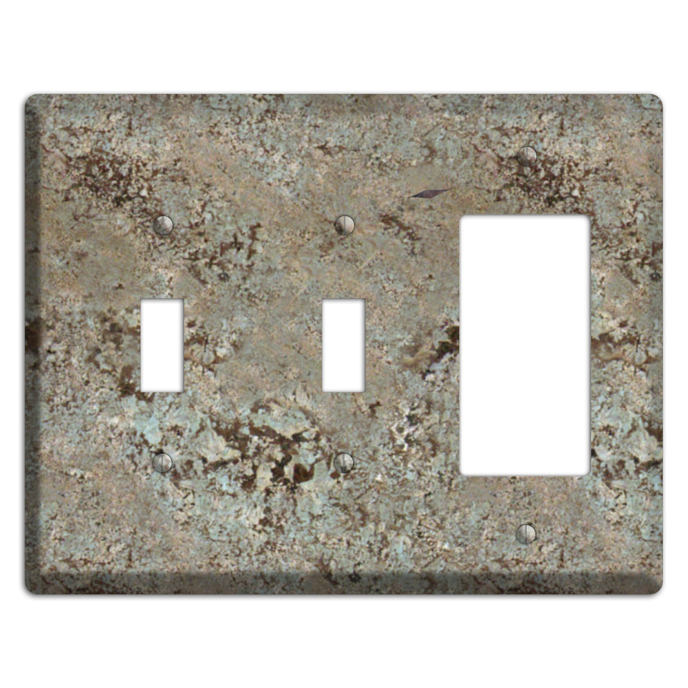 Delicatus White Granite 2 Toggle / Rocker Wallplate
