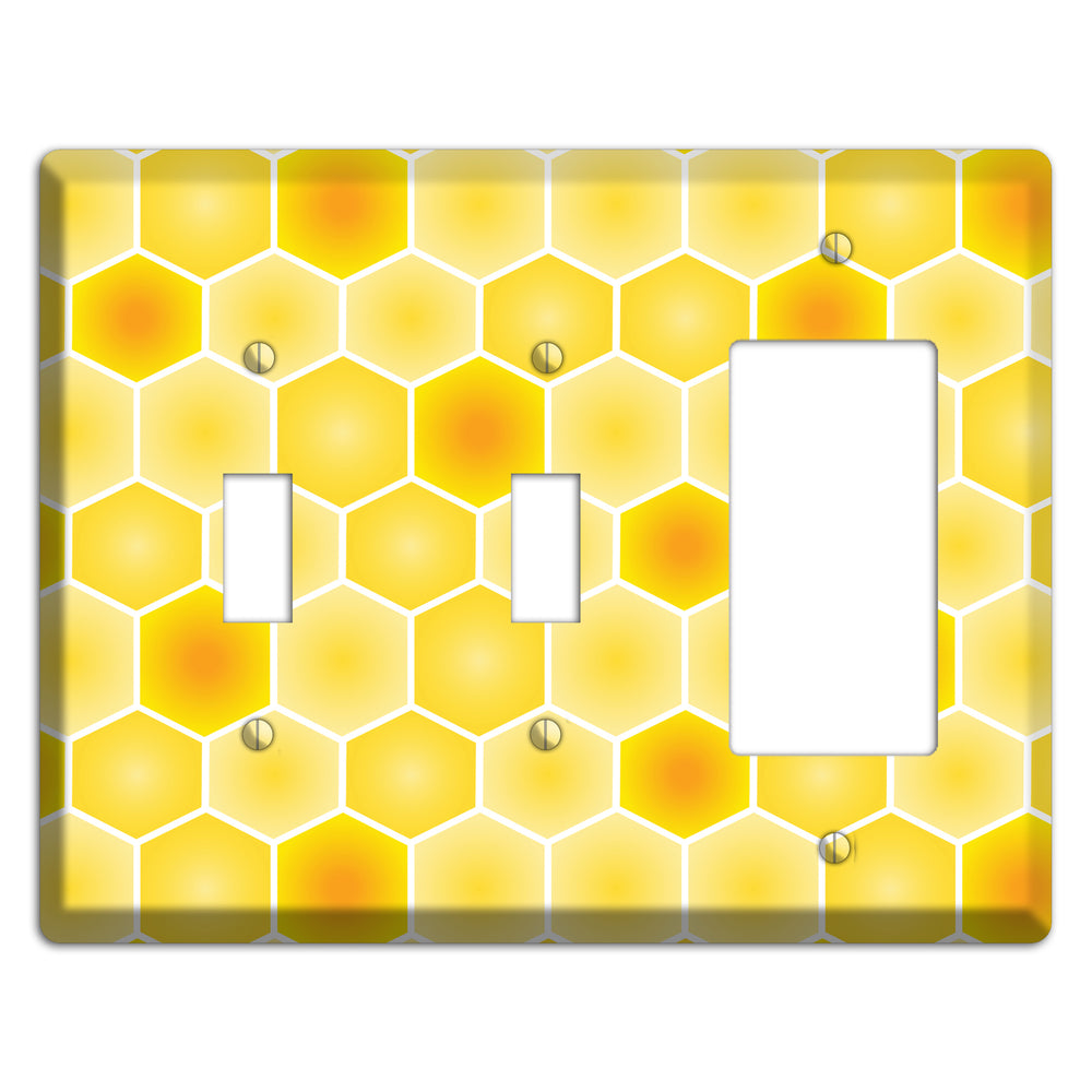 Liquid Gold Lattice 2 Toggle / Rocker Wallplate