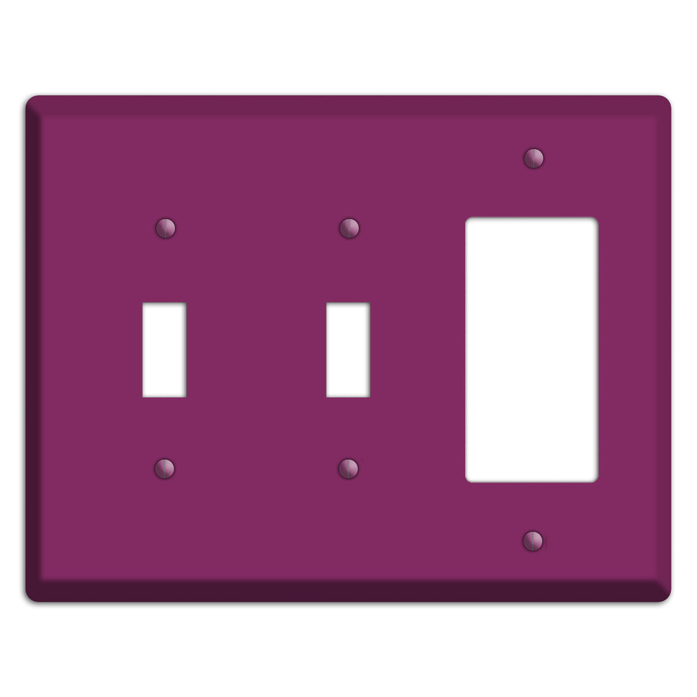 Baxter Plum Wine 2 Toggle / Rocker Wallplate