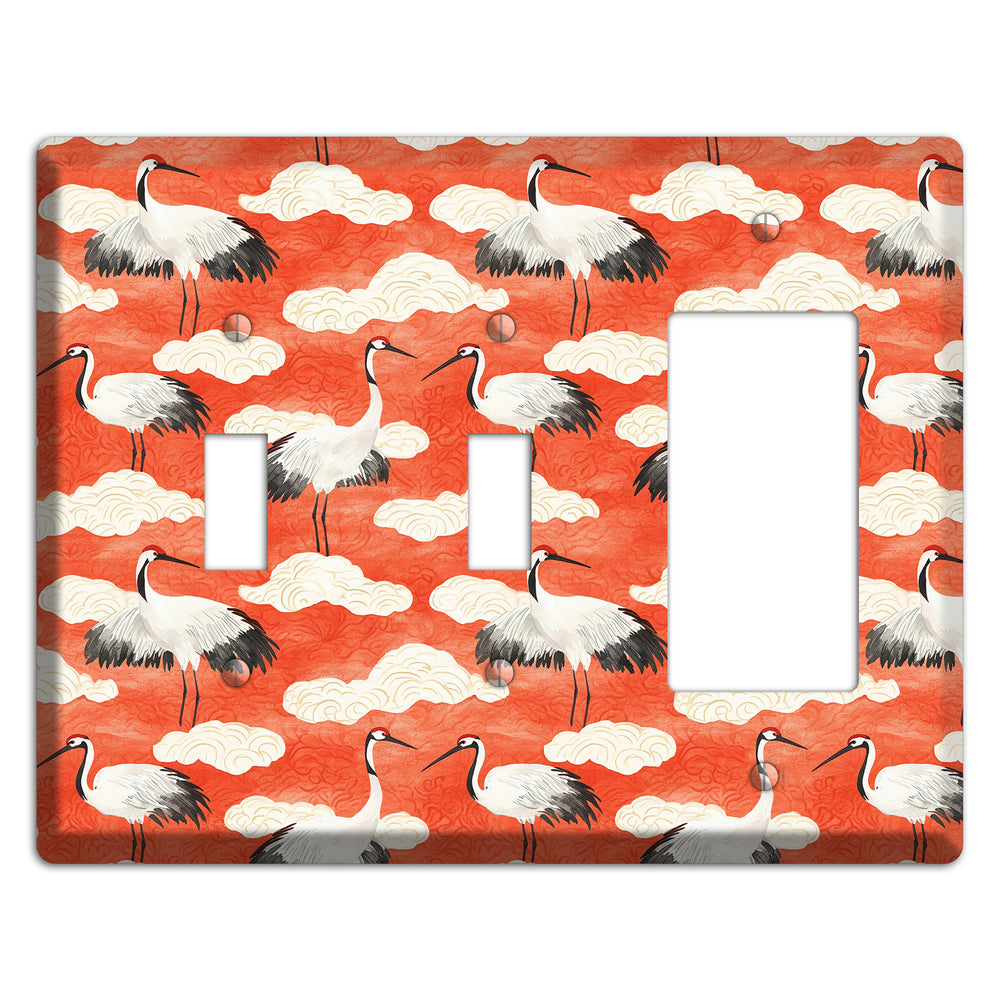 Vermillion Cloud Ceremony 2 Toggle / Rocker Wallplate