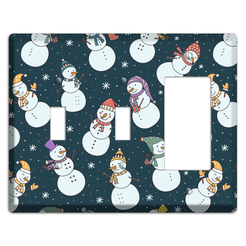 Snowman Celebration 2 Toggle / Rocker Wallplate