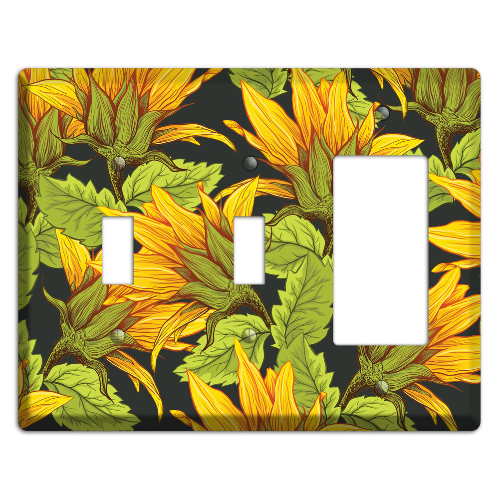 Gilded Bloom Tangle 2 Toggle / Rocker Wallplate