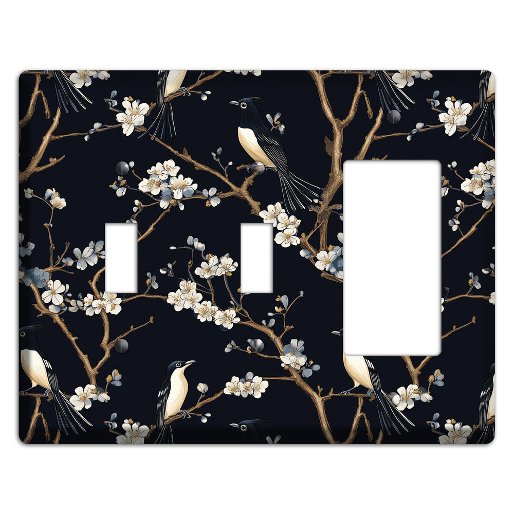 Plum Blossom Vigil 2 Toggle / Rocker Wallplate