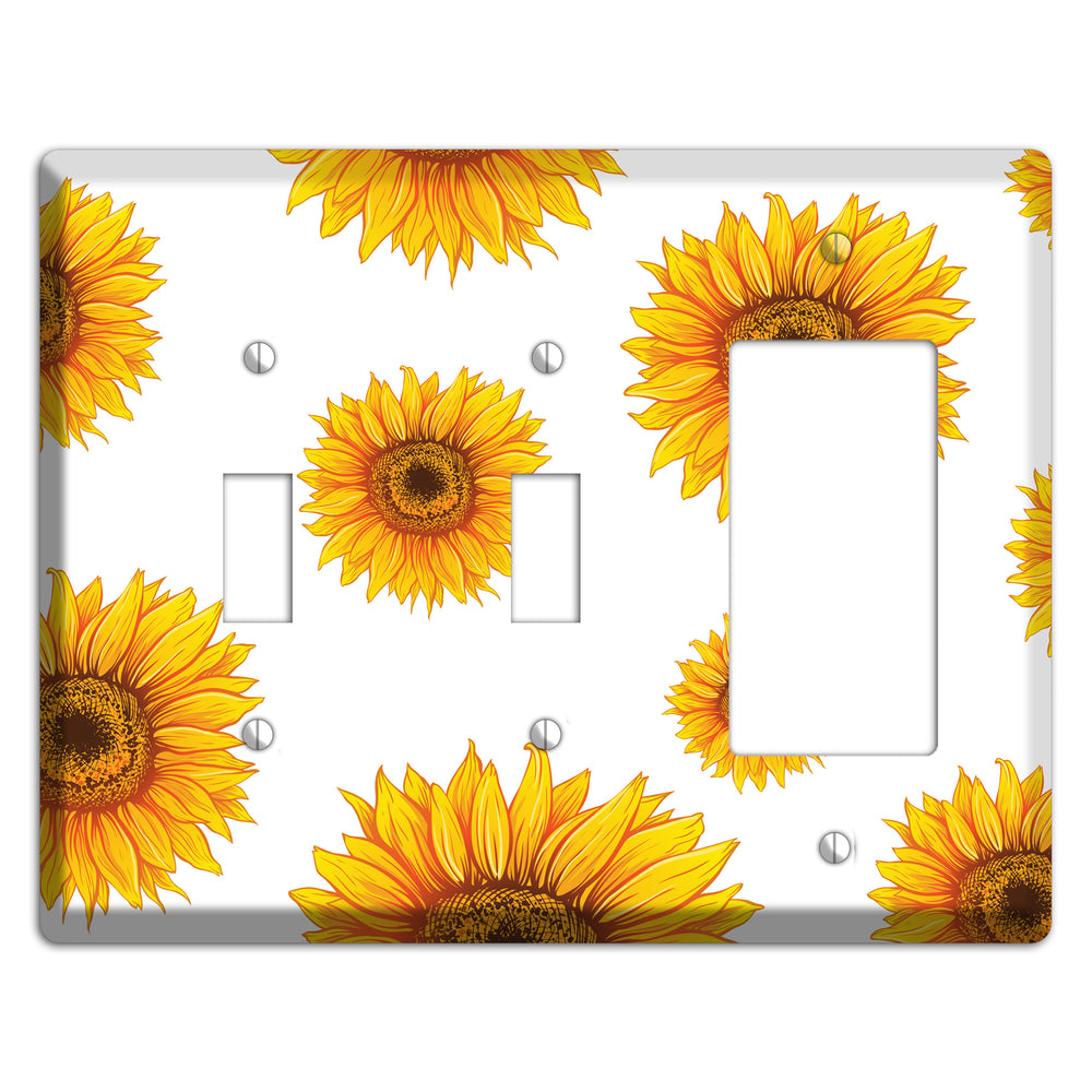 Solar Bloom Scatter 2 Toggle / Rocker Wallplate