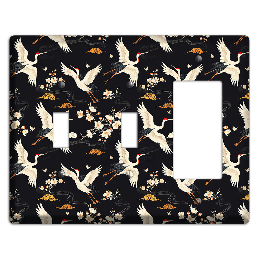 Obsidian Crane Nocturne 2 Toggle / Rocker Wallplate