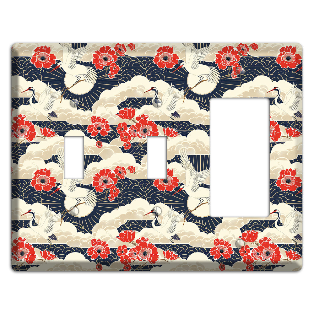Crimson Peony Ascent 2 Toggle / Rocker Wallplate