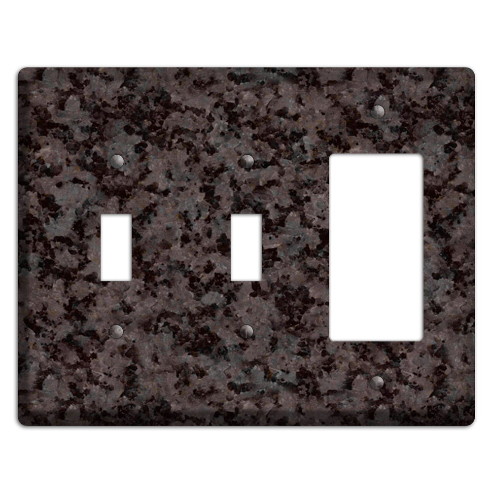 Coffee Brown Granite 2 Toggle / Rocker Wallplate