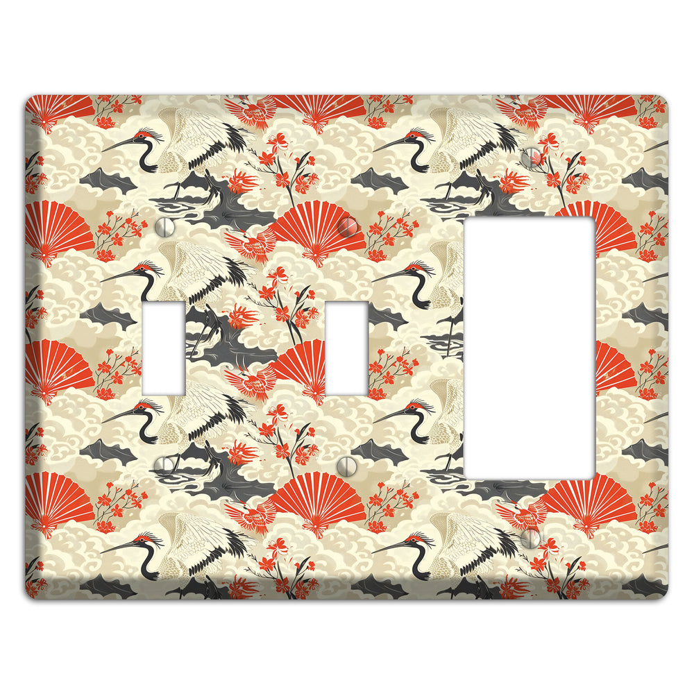 Vermillion Mist Reverie 2 Toggle / Rocker Wallplate