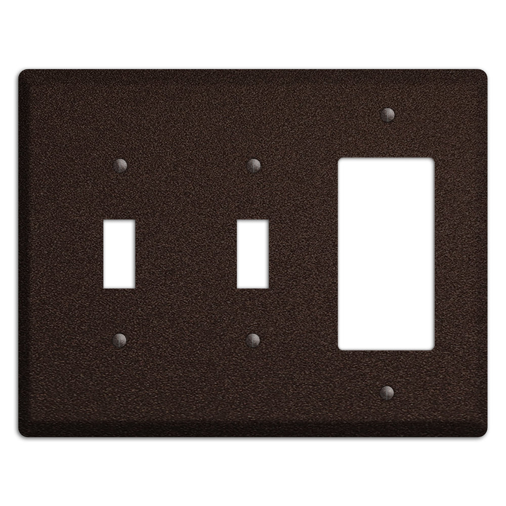 Baxter Subtle Antique Bronze 2 Toggle / Rocker Wallplate