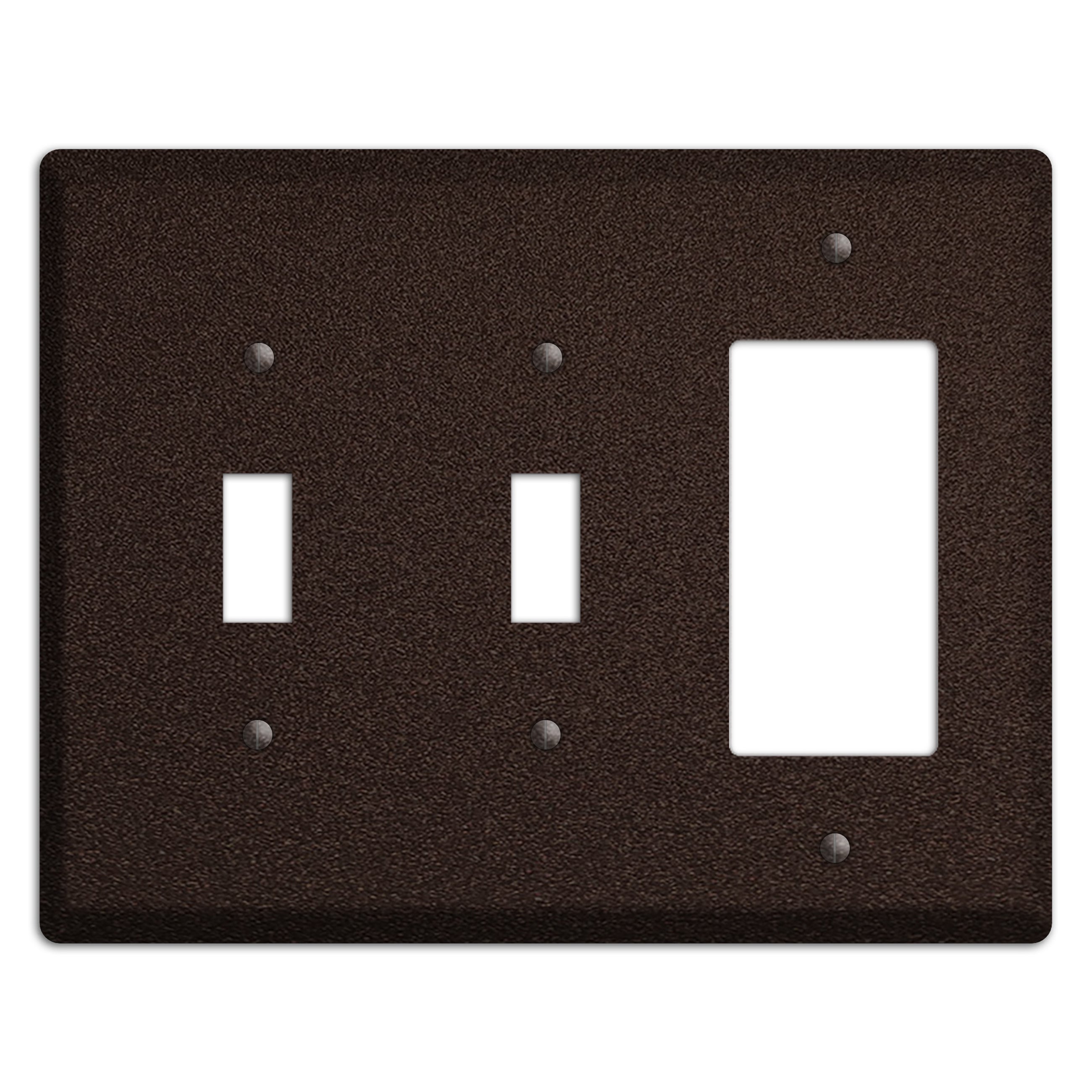 Baxter Subtle Antique Bronze 2 Toggle / Rocker Wallplate
