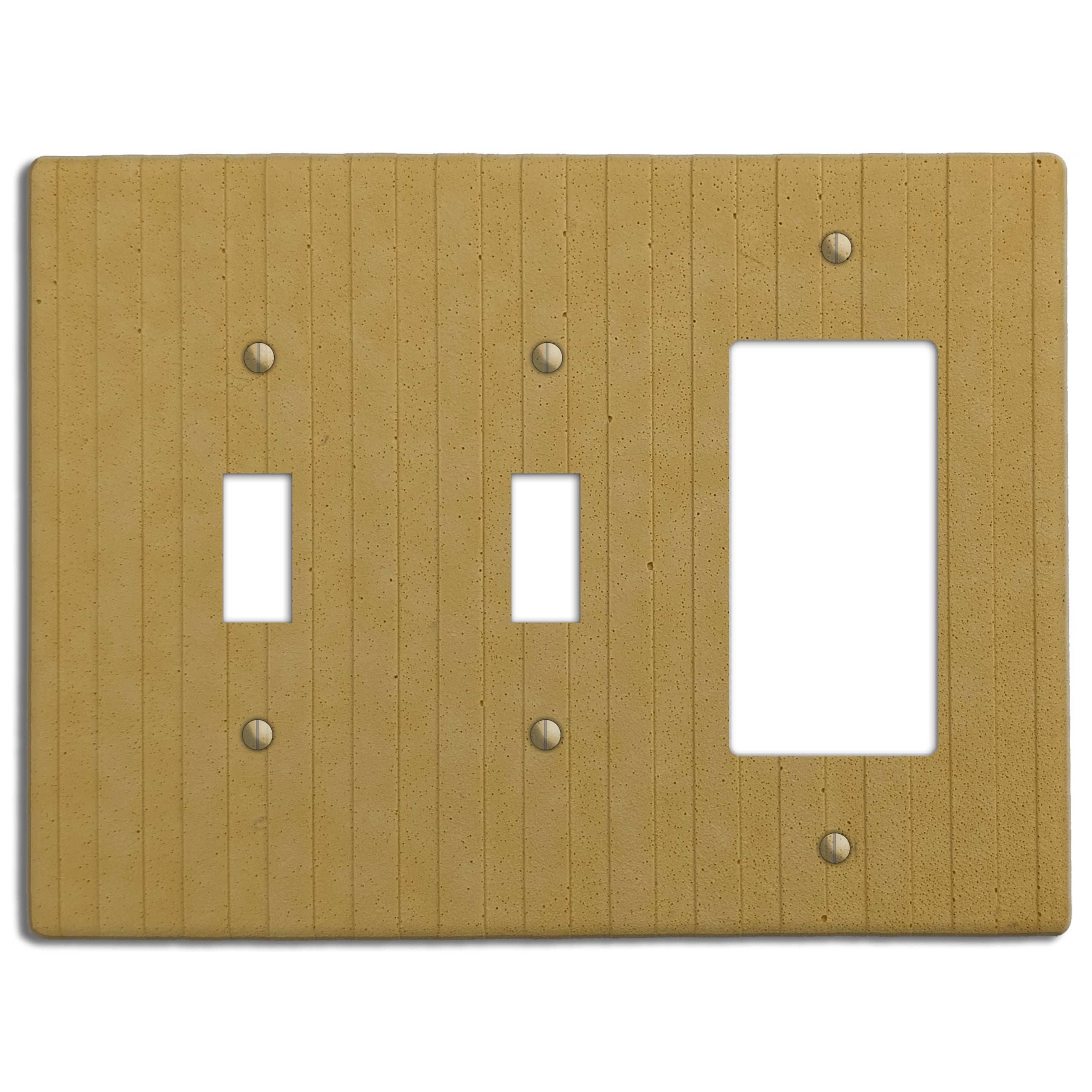 Saffron Yellow Boho Stripes 2 Toggle / Rocker Cover Plate