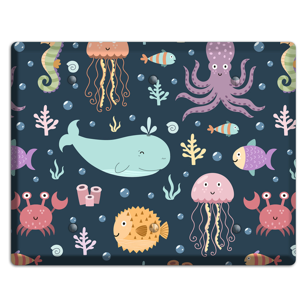 Deep Sea Cuties 3 Blank Wallplate