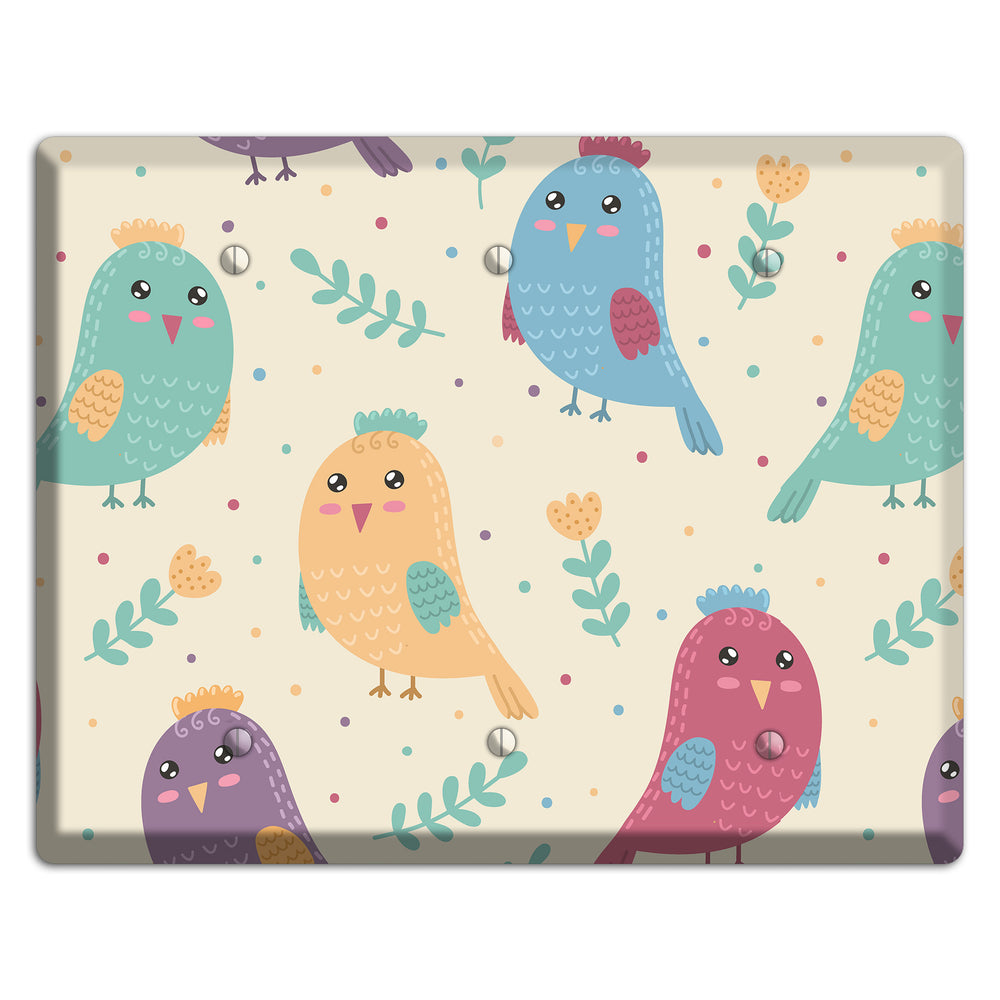 Jungle Giggles (Light) 3 Blank Wallplate
