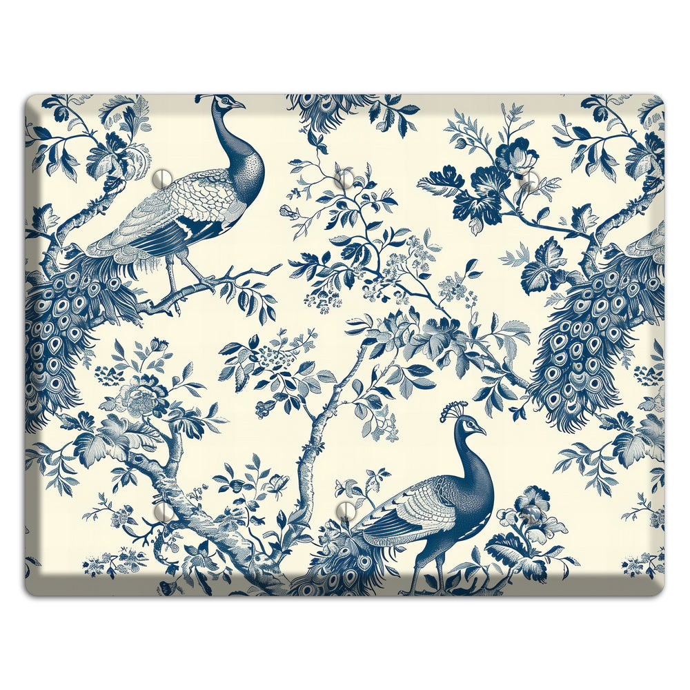 Peacock Court 3 Blank Wallplate