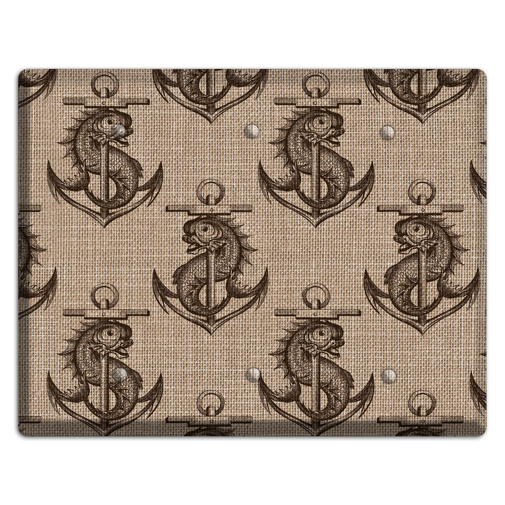 Anchor & Leviathan 3 Blank Wallplate