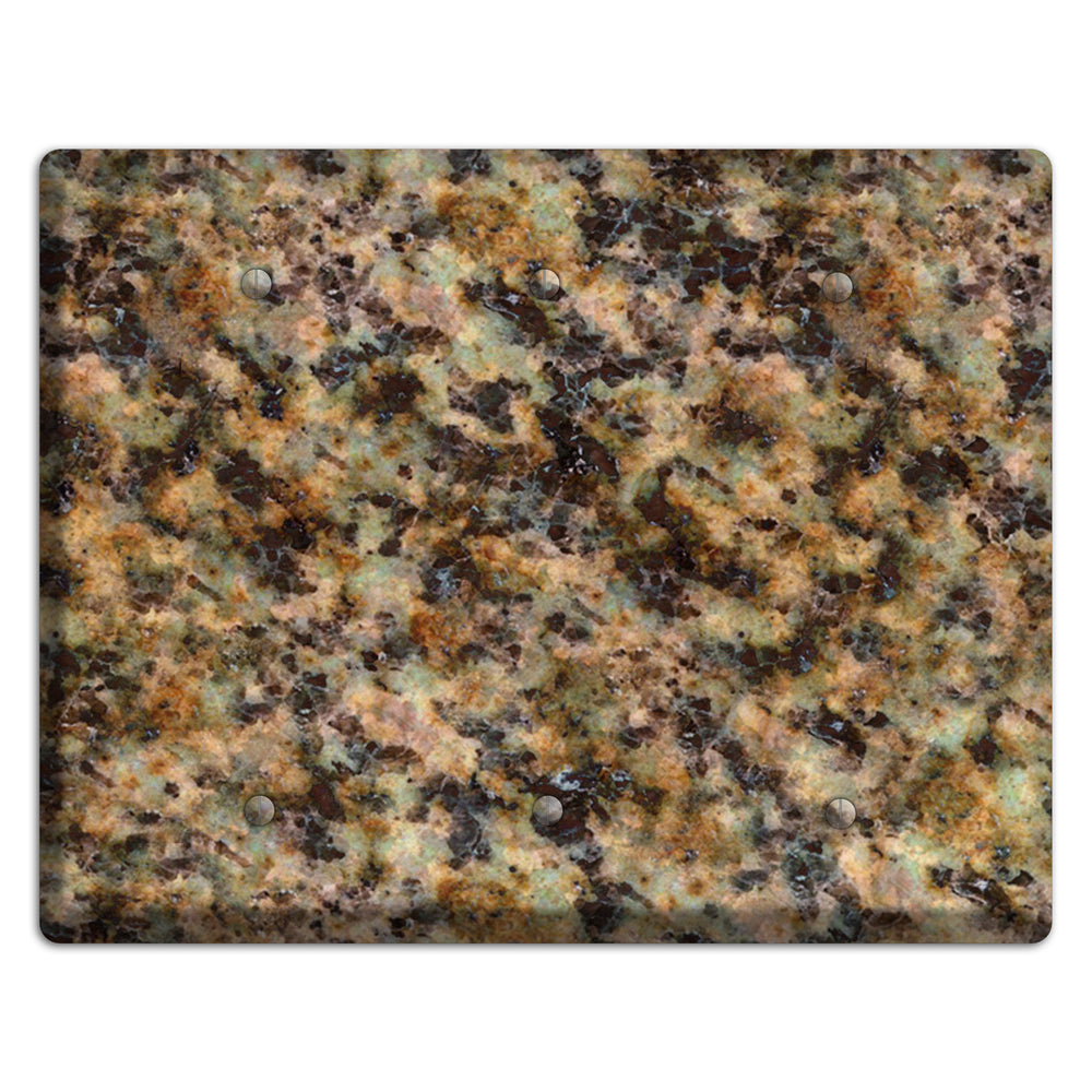 Verde Butterfly Granite 3 Blank Wallplate