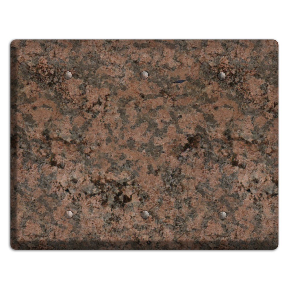 Granite Name: Indian Dakota Granite 3 Blank Wallplate
