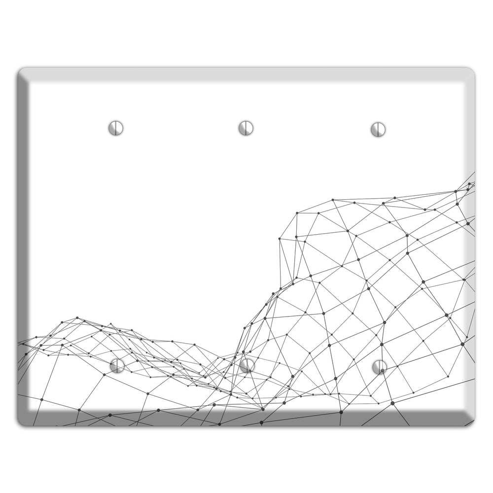 Lattice Wave Surge 3 Blank Wallplate