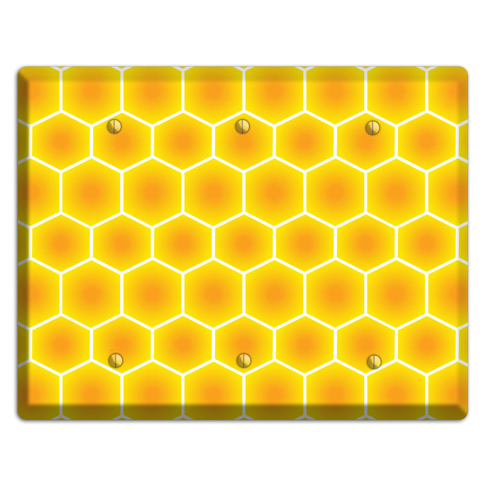 Liquid Gold Grid 3 Blank Wallplate